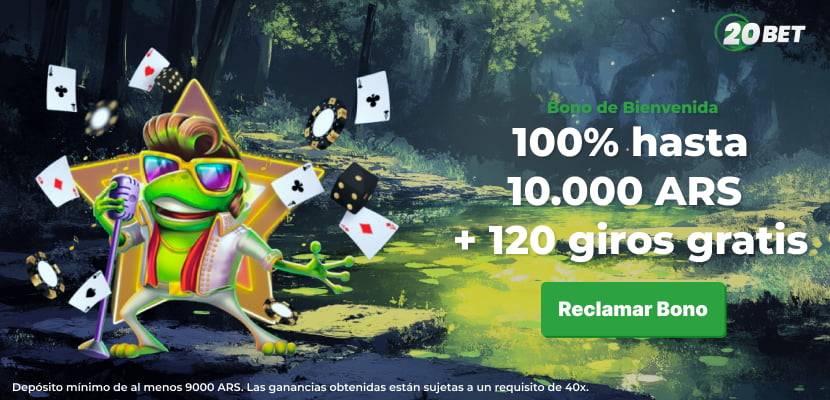 Bono de bienvenida de 20Bet